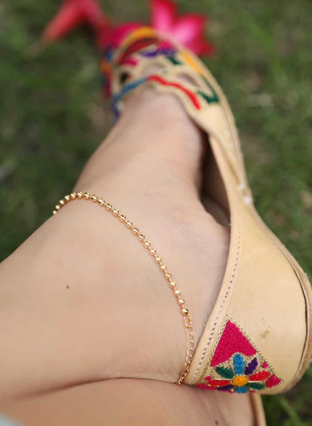 Classic Beaded Anklet