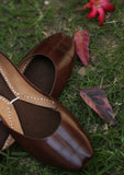 Choco brown Leather khussa