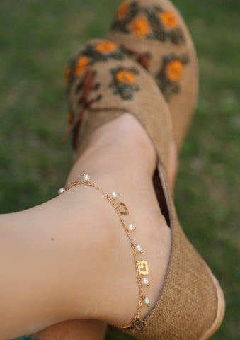 Heart Charm Anklet