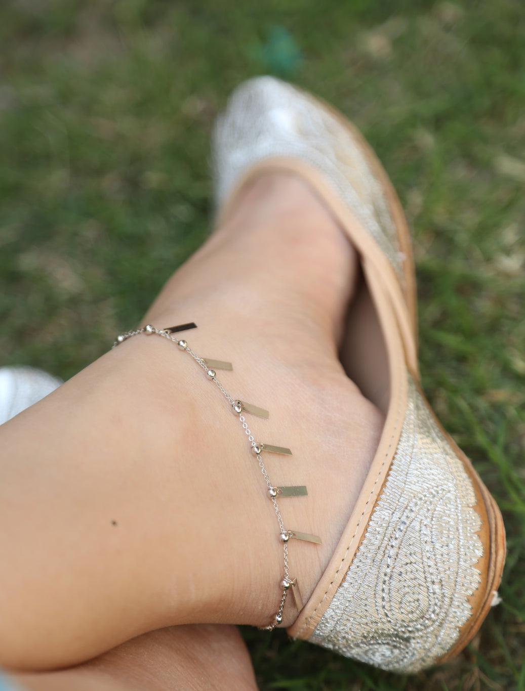 Stacked beaded Anklet