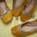 Kids Yellow Pahari Leather