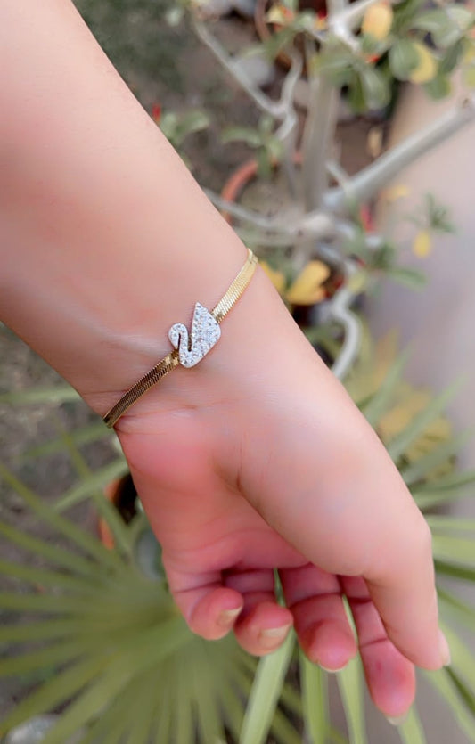 Swan White Bracelet