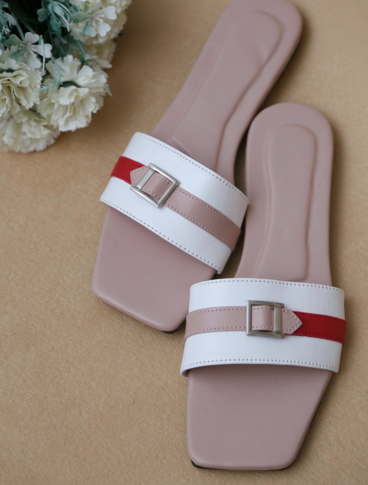 Buckle Slides (Pink)