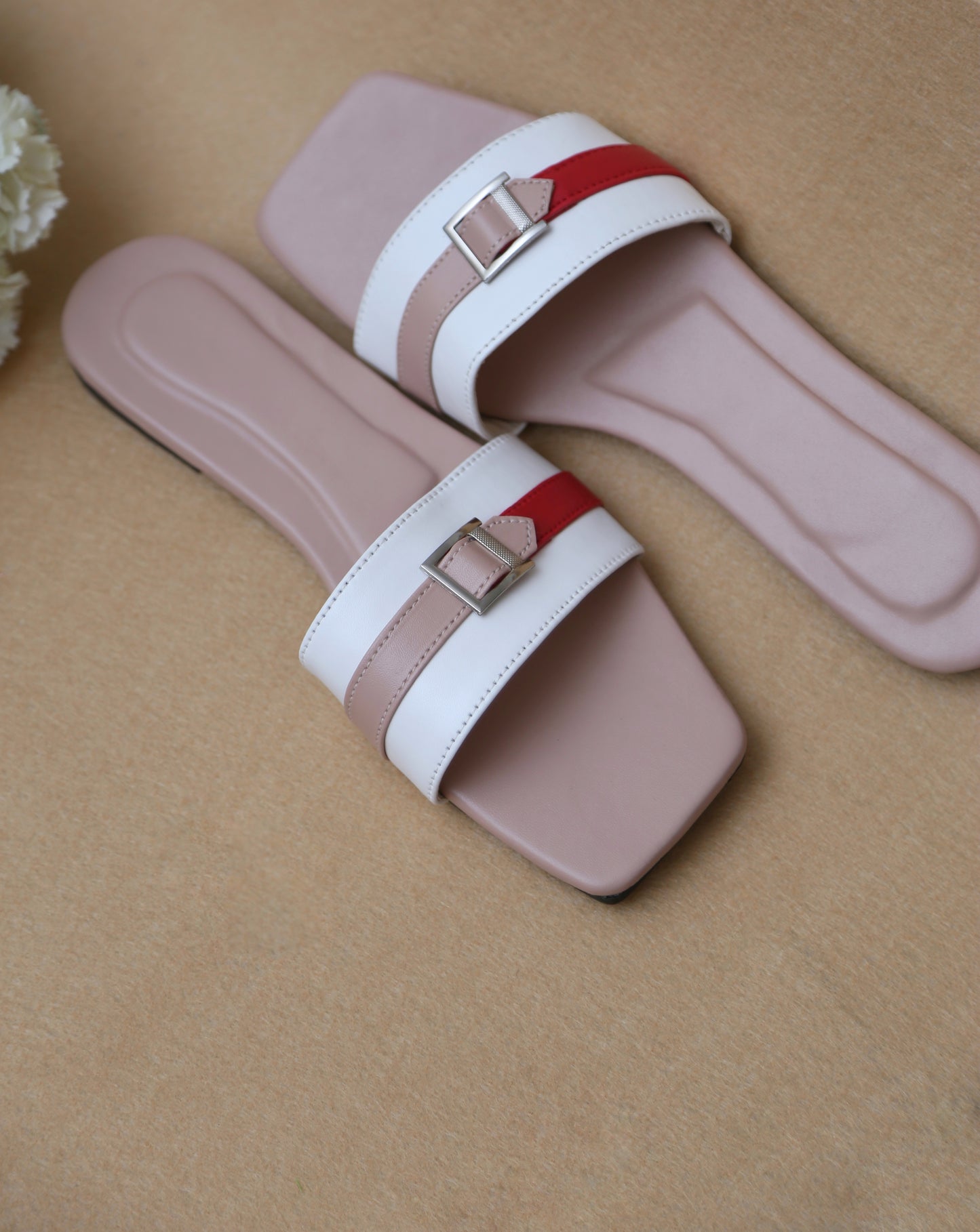 Buckle Slides (Pink)