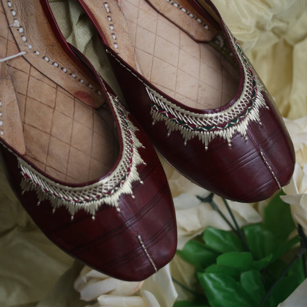 Maroon Pahari Leather