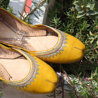 Yellow Pahari leather