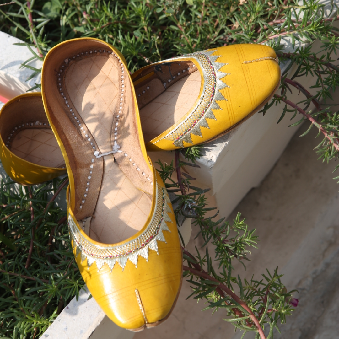 Yellow Pahari leather