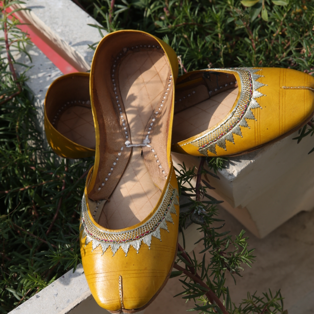 Yellow Pahari leather